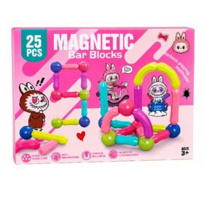 25Pcs Magnetic sticks (Pink)